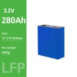 LiFePO4 3.2V 280Ah prismatic cell