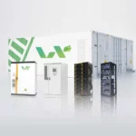 The MW-class containerized battery energy storage system BESS, which is carried by a 40-foot standard container, has a series of industrial and commercial liquid-cooled energy storage battery cabinets and battery clusters in front.