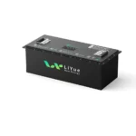 Right side view of Liyue New Energy 72V100Ah golf cart power lithium battery.