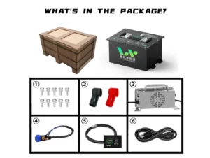 golf cart battery package list
