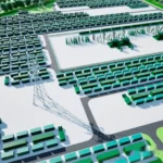 Technical schematic of Tis Valley GigaPark Energy Storage Power Station layout.