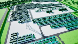 Technical schematic of Tis Valley GigaPark Energy Storage Power Station layout.