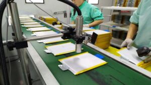 Batches of pouch lithium batteries are coming off the production line