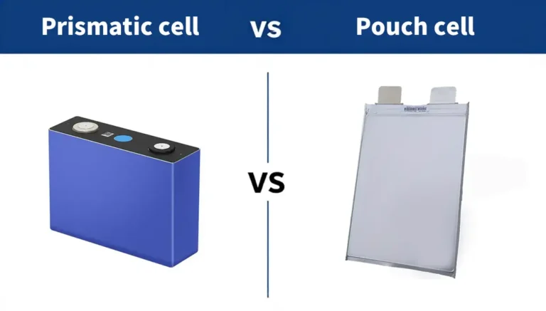 Comparison diagram of pouch cell and prismatic cell batteries